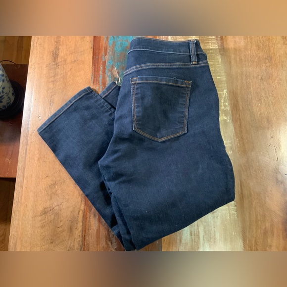 LOFT Women's Ankle Jeans - Deep Blue - Picture 2 of 2